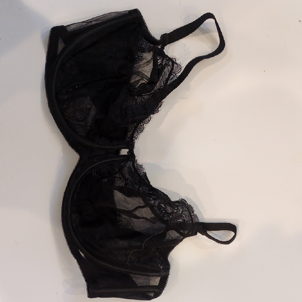 Soma Black Sheer Lace Bra
